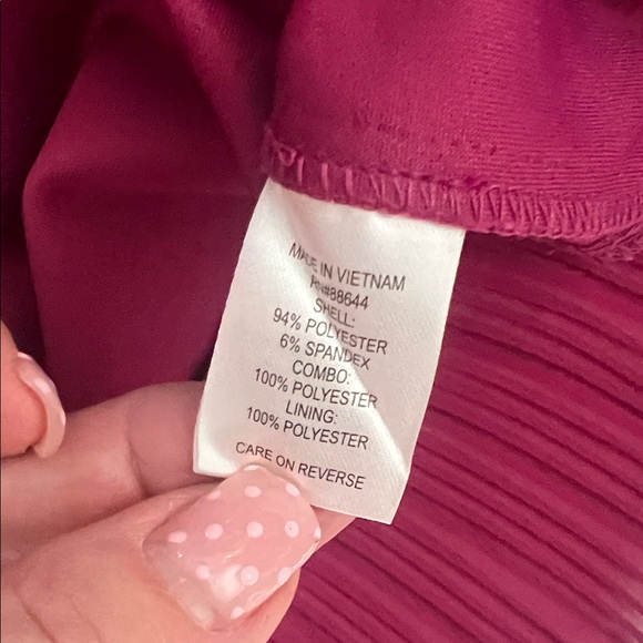 Glamour Magenta Midi Dress with Ruffle Details size 16 - Picture 8 of 9